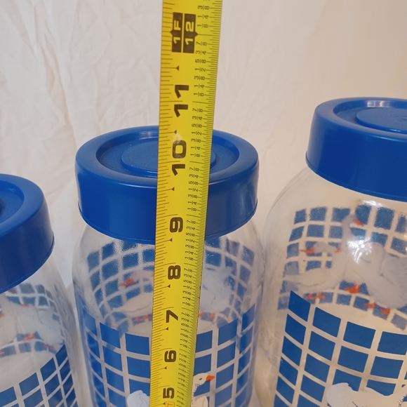 Carlton Glass Kitchen Set Of Vintage Carlton Glass Containers Made